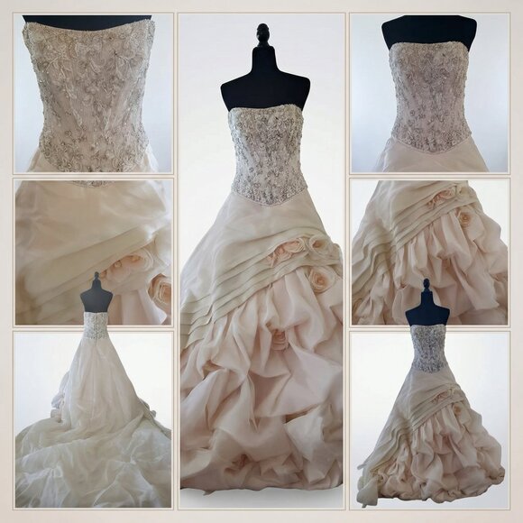 Ysa Makino Dresses & Skirts - 💎👑Luxury Designer Couture Wedding Runway Swarovski Crystals Flowers Gown Dress